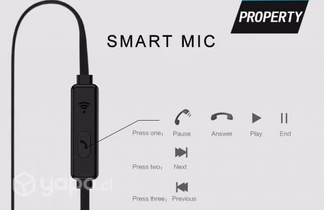 Audífonos Con Cable y Microfono para smartphone Au