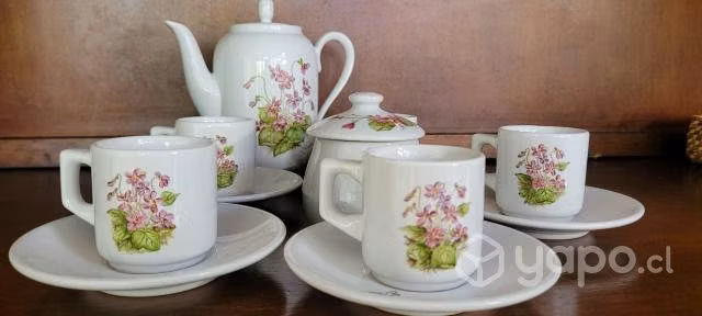 Juego de café de porcelana