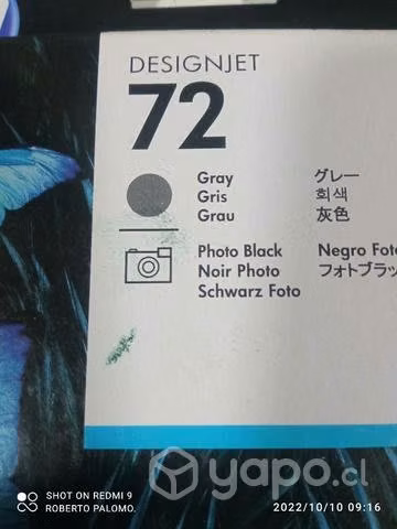 Cabezal hp 72 gris photo black original