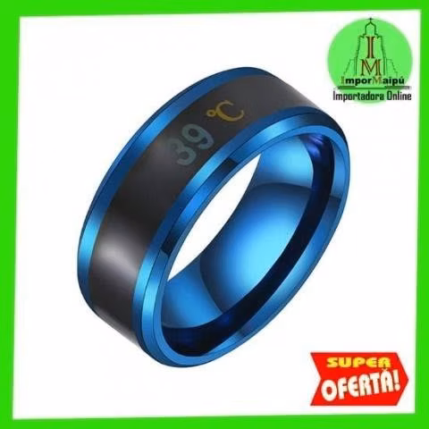 Anillo Titanio indicador de Temperatura Corporal t