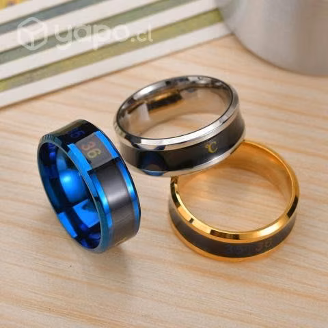 Anillo Titanio indicador de Temperatura Corporal t - Imagen 4
