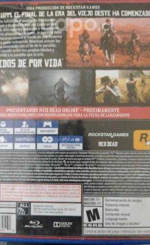Red dead redemption 2, PS4, en buen estado - Imagen 2