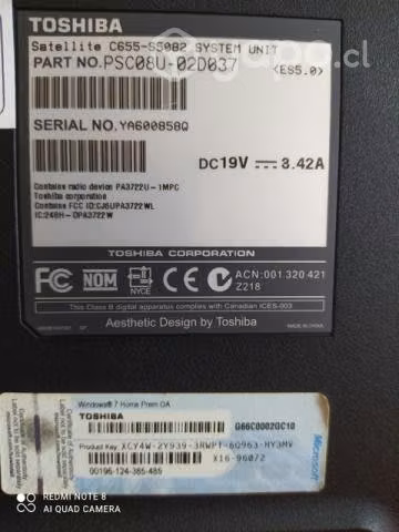 Computador Toshiba