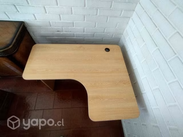 Escritorio Madera color Miel perfecto estado - Imagen 4