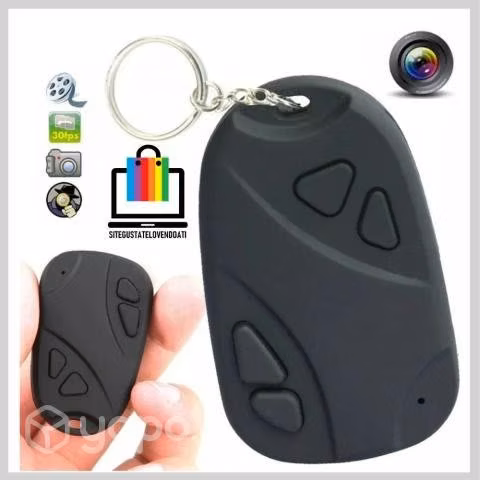 Llavero con cámara espía para grabar videos, audio