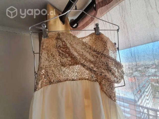 Vestido de fiesta, elasticado talla L