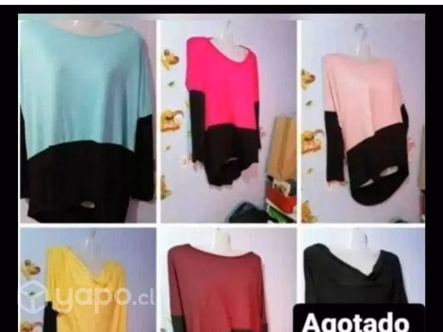 Hermosas poleras 100 %algodon nacional talla l XL - Imagen 2