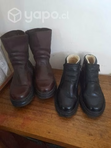 Botines de cuero casi nuevos