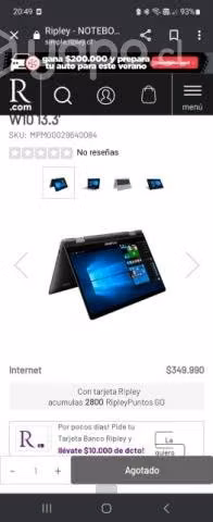 Notebook pantalla Touch