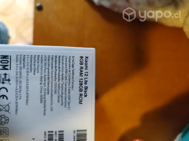 Xiaomi 12 lite nuevo cero uso