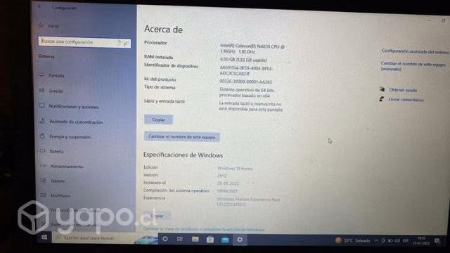 HP Netbook en caja