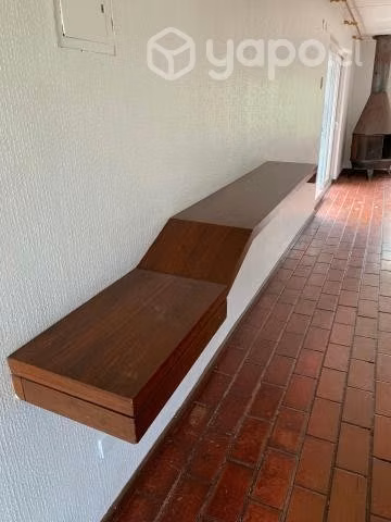 Arrimo mural de madera 225X32 cm