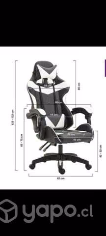 (NUEVA) Silla Gamer (color rosado con blanco)