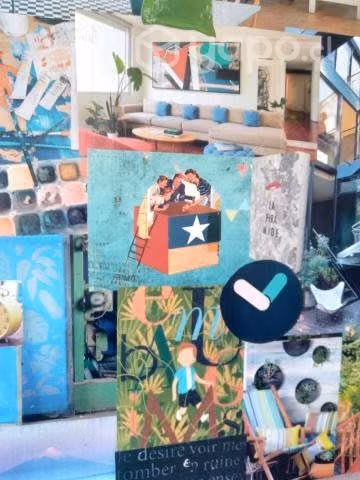 Biombo, Separador de Ambiente con estilo Decoupage