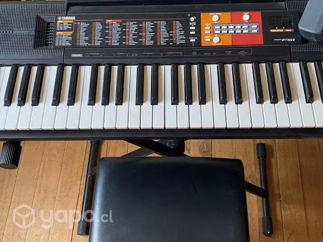 Teclado yamaha nuevo con atril y sillín
