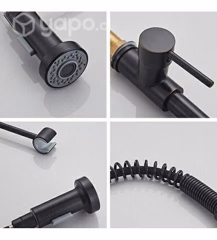 Grifo De Cocina Con Pulverizador De Acero