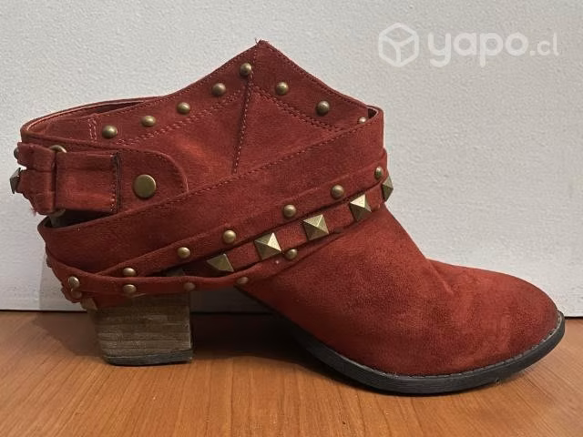Botines VIA UNO Rojo Terracota talla 40