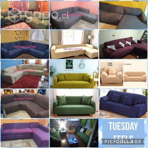 Fundas para sillones de 1.2y 3 cuerpos y L