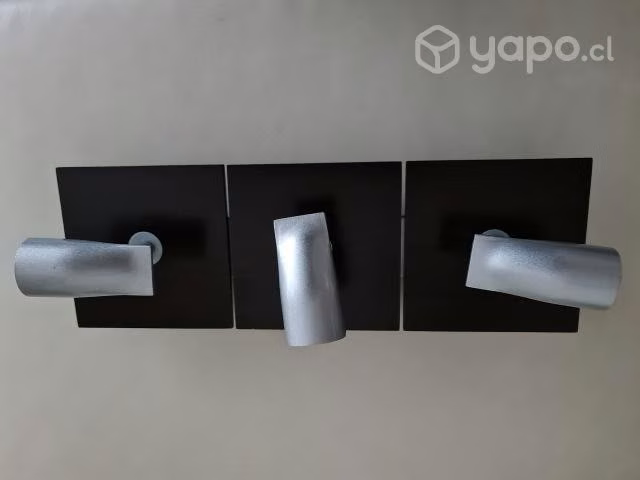 Foco 3 luces moderno - MADERA techo