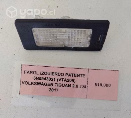 Farol Izquierdo Patente 5N0943021 (VTA205) Volkswa
