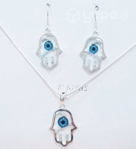 Conjuntos ojo turco plata italiana 925