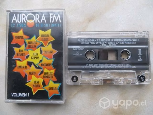 Cassettes compilatorios radio aurora