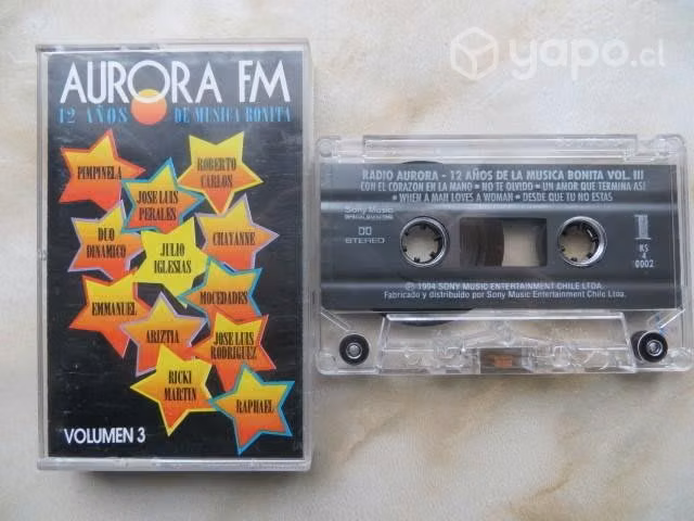 Cassettes compilatorios radio aurora