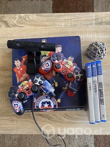 PS4 slim 500 gb + cámara + 3 juegos físicos