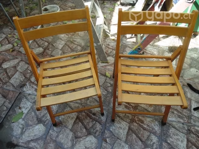Silla plegable madera