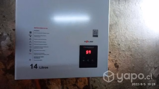 Calefont gas cañería 18 litros