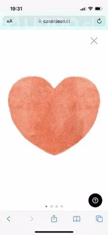 Alfombra infantil en forma de corazón - Imagen 2