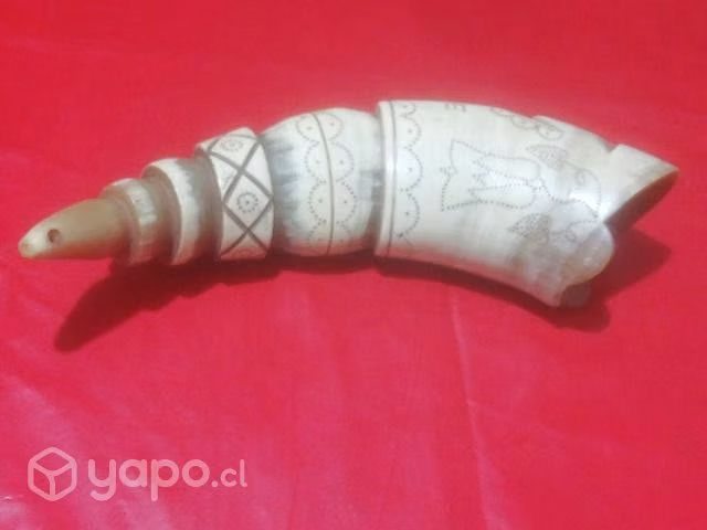 Antiguo CACHO Tallado a Mano - Imagen 2