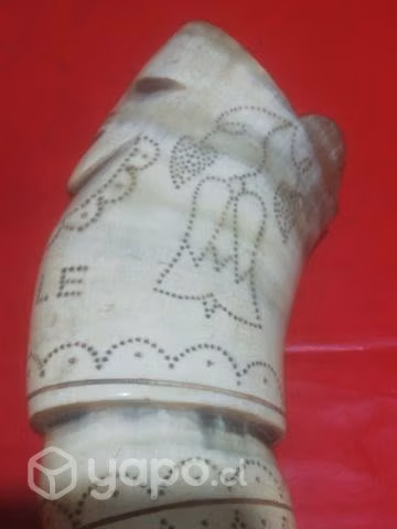 Antiguo CACHO Tallado a Mano - Imagen 4