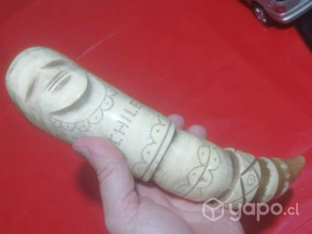 Antiguo CACHO Tallado a Mano - Imagen 3