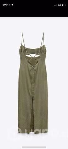 Vestido lino Zara - Imagen 4