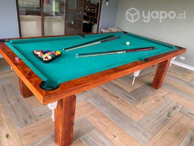 Mesa de pool + 4 tacos + triángulo y bolas - Imagen 3