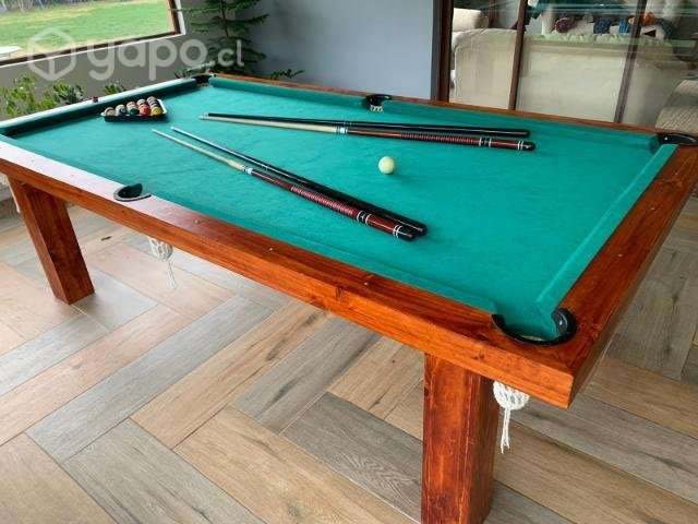 Mesa de pool + 4 tacos + triángulo y bolas - Imagen 2