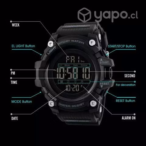 Reloj skmei negro
