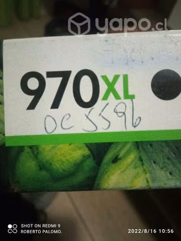Tinta HP 970xl black original de alta