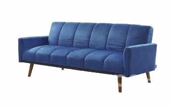 Sofá cama 3 cuerpos 192x78x82 cm azul - Imagen 2
