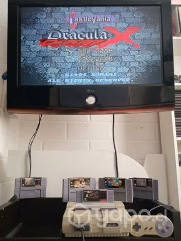 Super nintendo+ 5 juegos