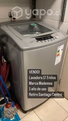 Lavadora 17,5 kg