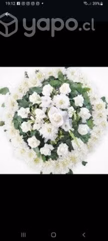 Corona de flores para funeral