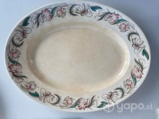 Bandeja plato vintage inglés