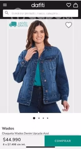 Chaqueta wados denim mezclilla