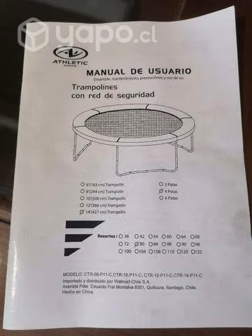 Cama saltarina 4 metros