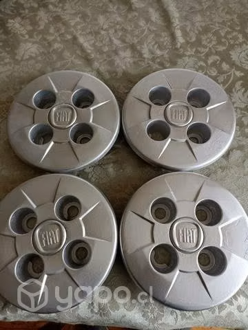 Juego tapa centro rueda fiorino city original