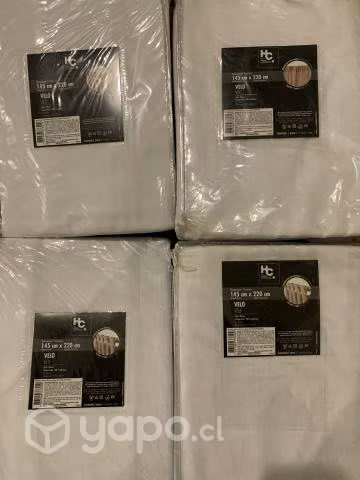 Velo presilla 145x220 cm blanco (Pack de 4) - Imagen 3