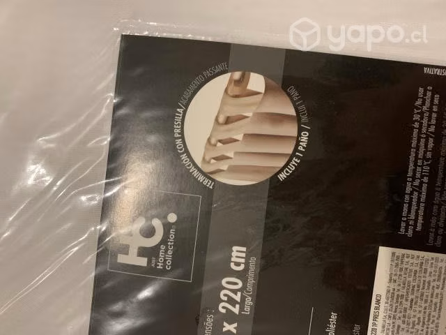 Velo presilla 145x220 cm blanco (Pack de 4) - Imagen 5