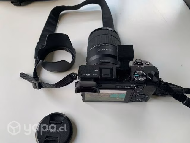 Cámara Sony A6300 4k + Lente E 3.5 - 5.6 / 18 - 13